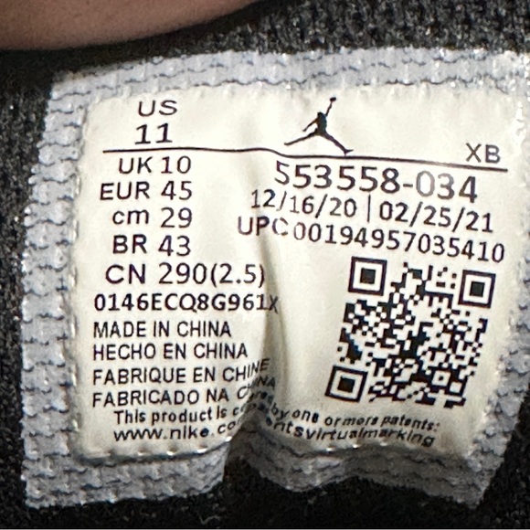 Air Jordan 1 Low Crimson Tint Size 11 553558-034 Pink Black OG Rare Men’s Shoe - Picture 6 of 6